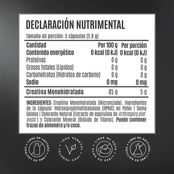 Creatina Monohidratada en Cápsulas