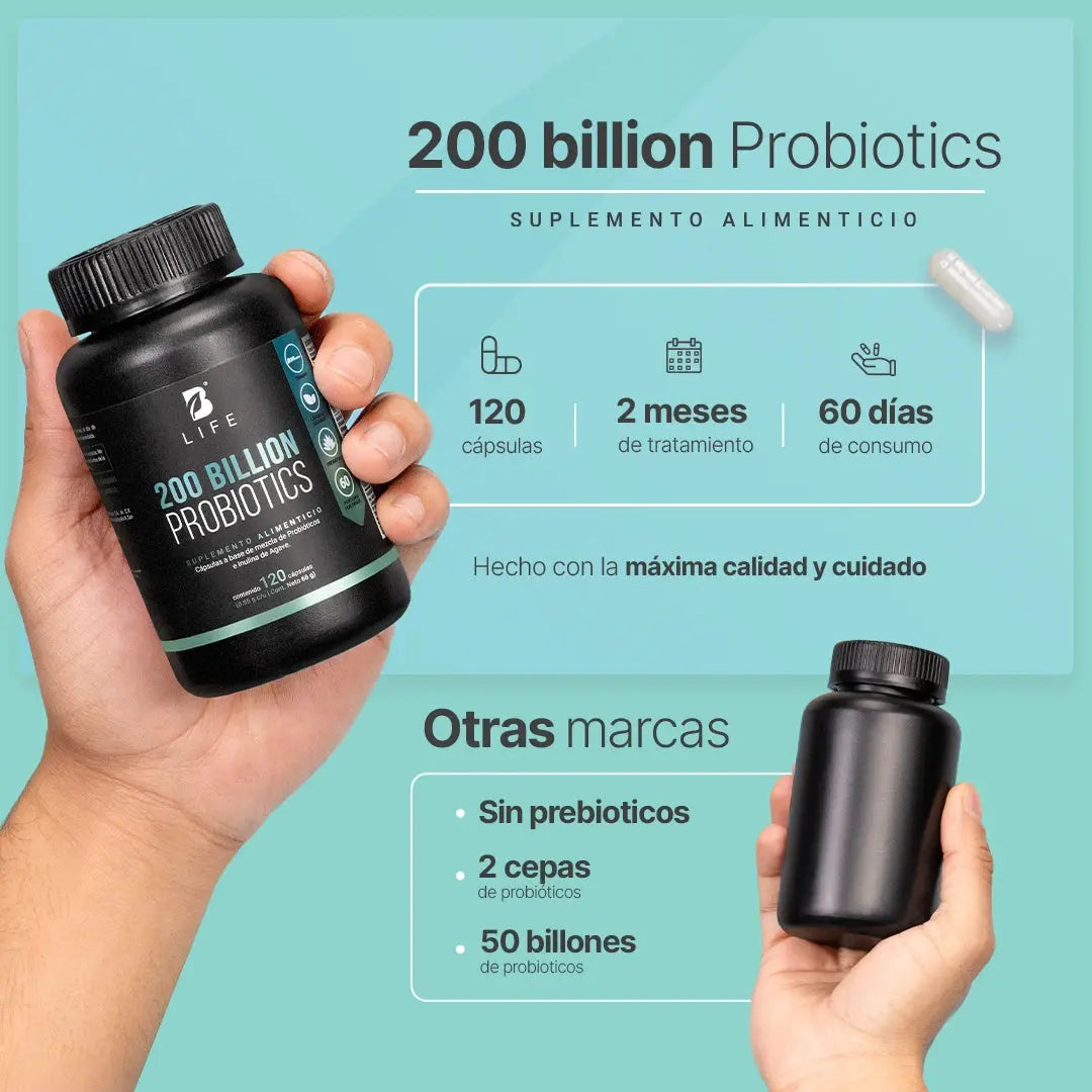 200 billones de probióticos Blife