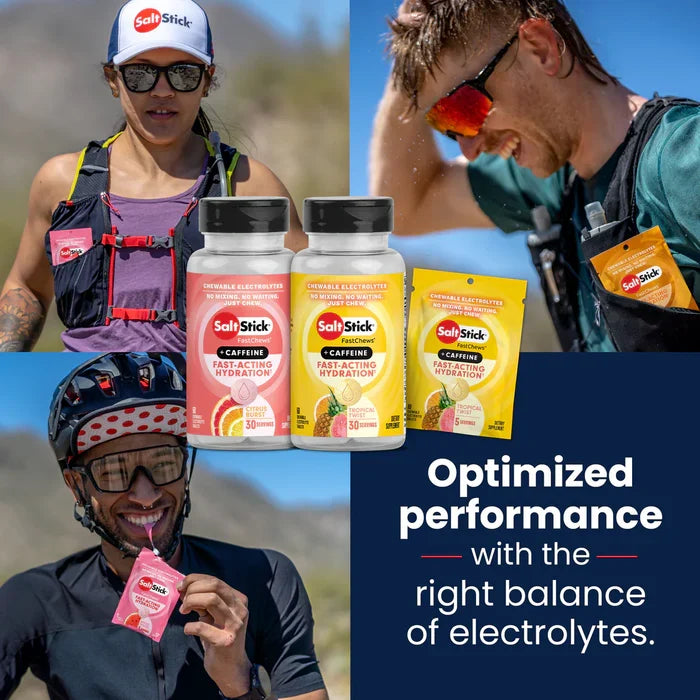 SaltStick FastChews Tropical Twist + Caffeine