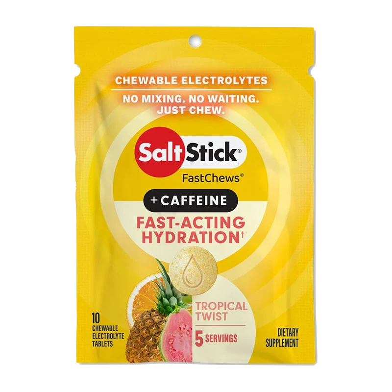 SaltStick FastChews Tropical Twist + Caffeine