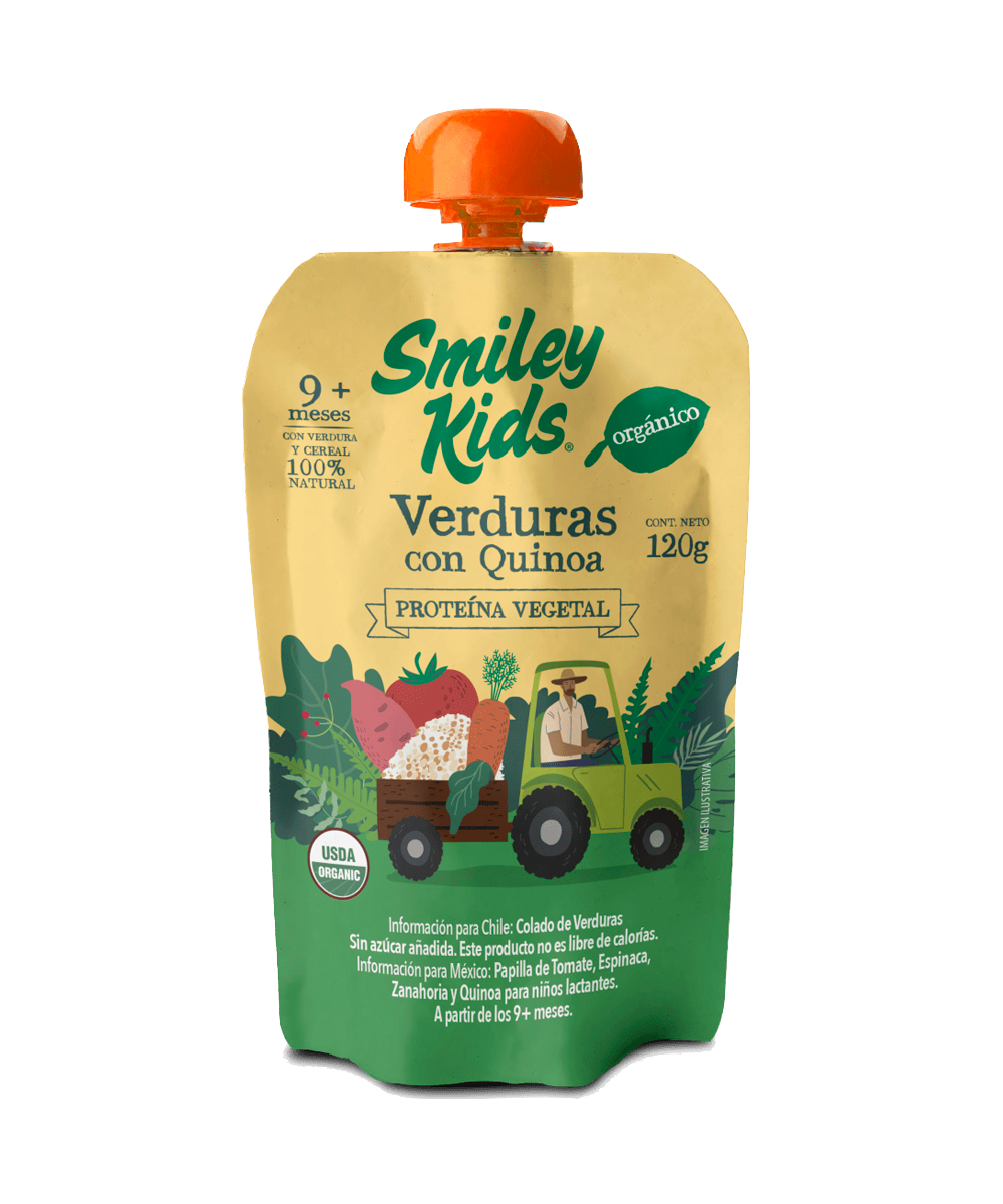 Pure de Frutas y Verduras Smiley Kids